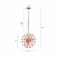 Flower Power Rose Gold (Small) Crystal Chandelier