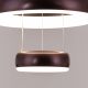 Food For Thought Cherry Brown (2-layer, Dimmable LED with Remote Control) Chandelier