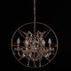 Moonlight Rendezvous (Small, Antique Gold Finish) Crystal Chandelier