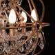 Moonlight Rendezvous (Small, Antique Gold Finish) Crystal Chandelier