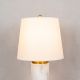 Lasting Love (White, Gold) Marble Table Lamp