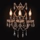 French Restoration (Antique Rust Finish) Crystal Wall Light