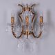 French Restoration (Antique Gold Finish) Crystal Wall Light
