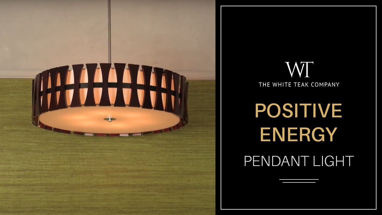 POSITIVE ENERGY WOOD PENDANT LIGHT fullvideo