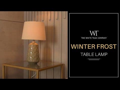 WINTER FROST CERAMIC TABLE LAMP