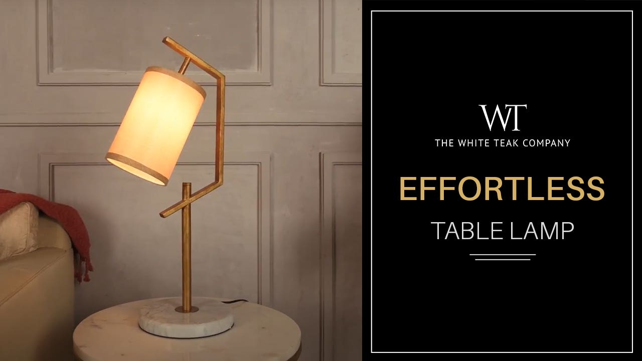 EFFORTLESS ANTIQUE GOLD TABLE LAMP