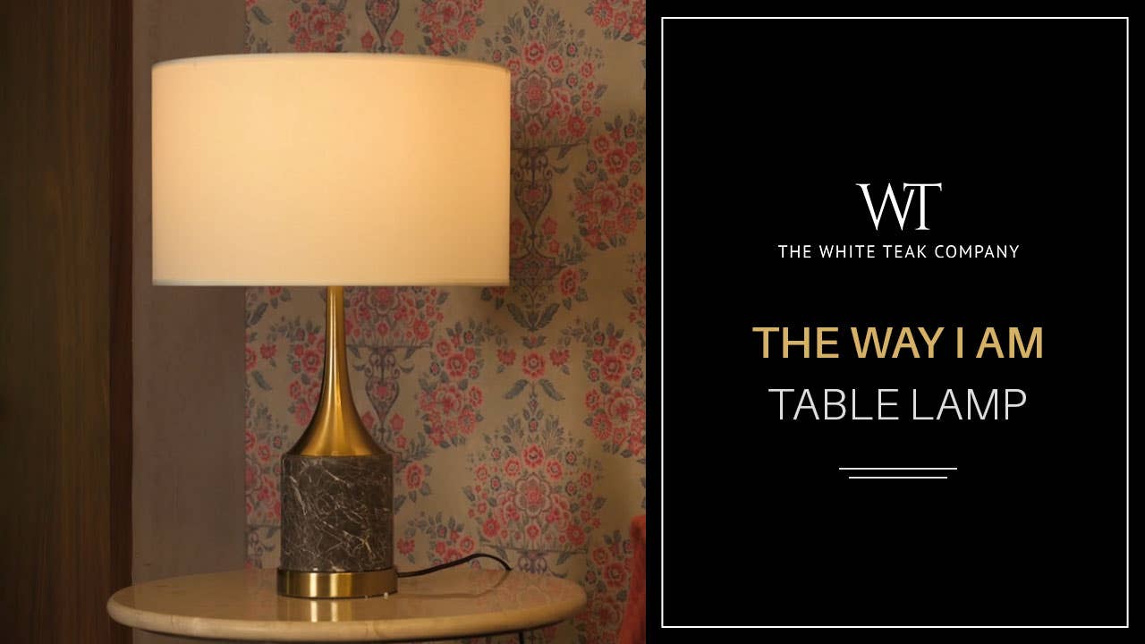 THE WAY I AM MARBLE TABLE LAMP 1 Min