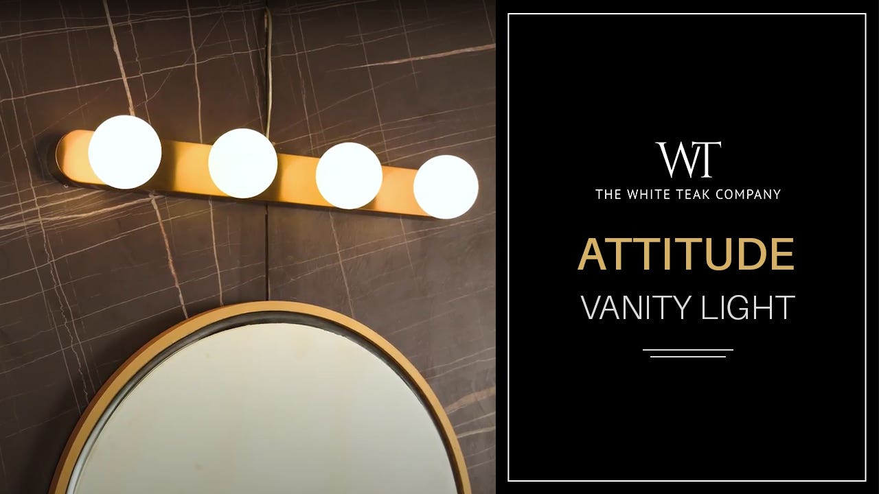 Attitude Gold Vanity Light